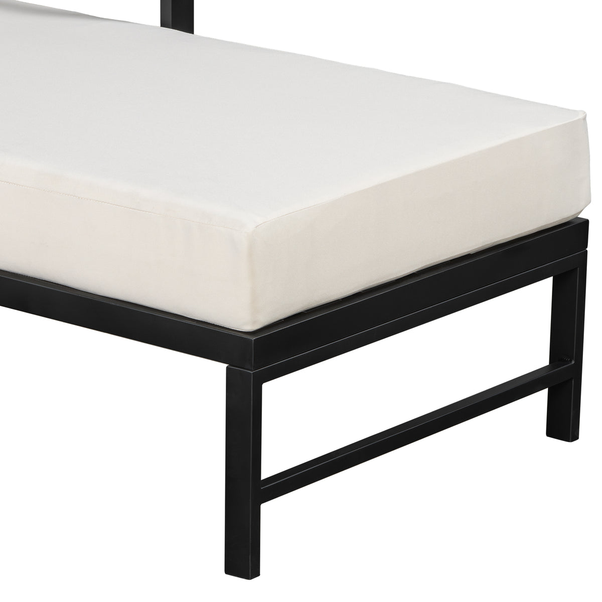 variant-group:rf-n711wy000480aaa|Roomfitters Modern L-Shaped Outdoor Sectional Sofa, 3-Seater Patio Conversation Couch, Beige Cushions, Iron Frame