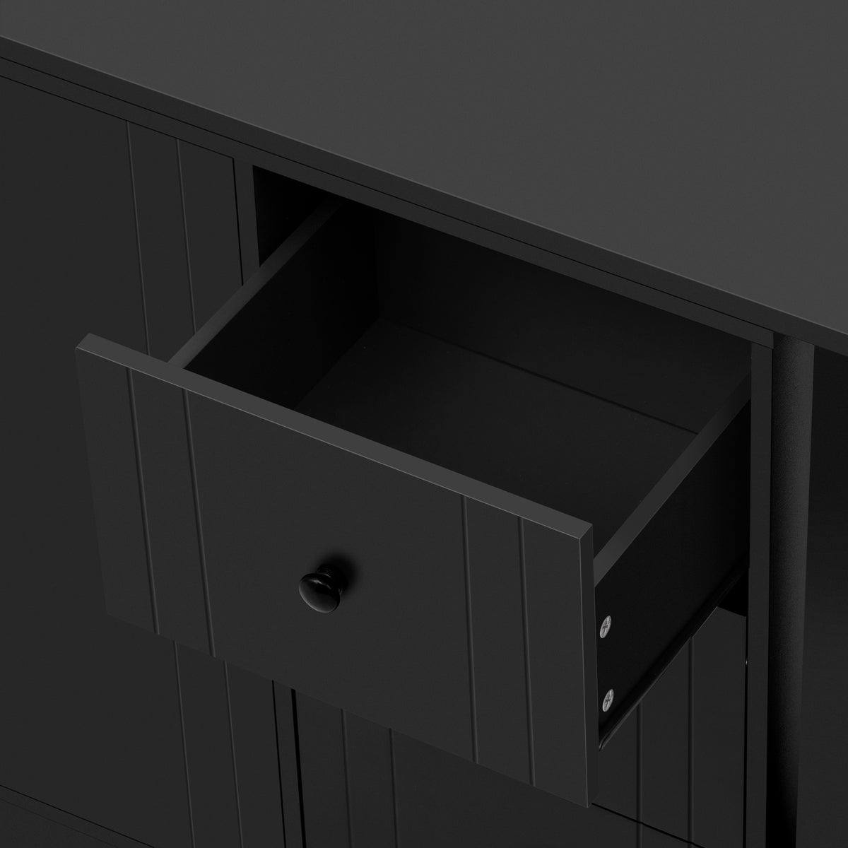 variant-group:rf-n711p334768b|Roomfitters Extendable Sideboard Buffet Cabinet with Storage, Multifunctional Console Table for Dining Room, Black