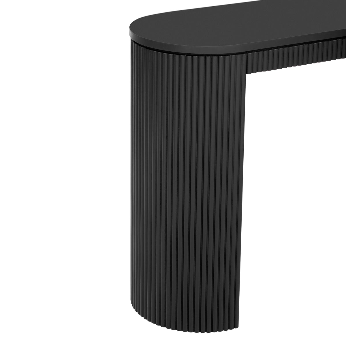 variant-group:rf-n711p205935b|Roomfitters Curved Console Table with Vertical Stripe Design, Entryway Table for Living Room, Black