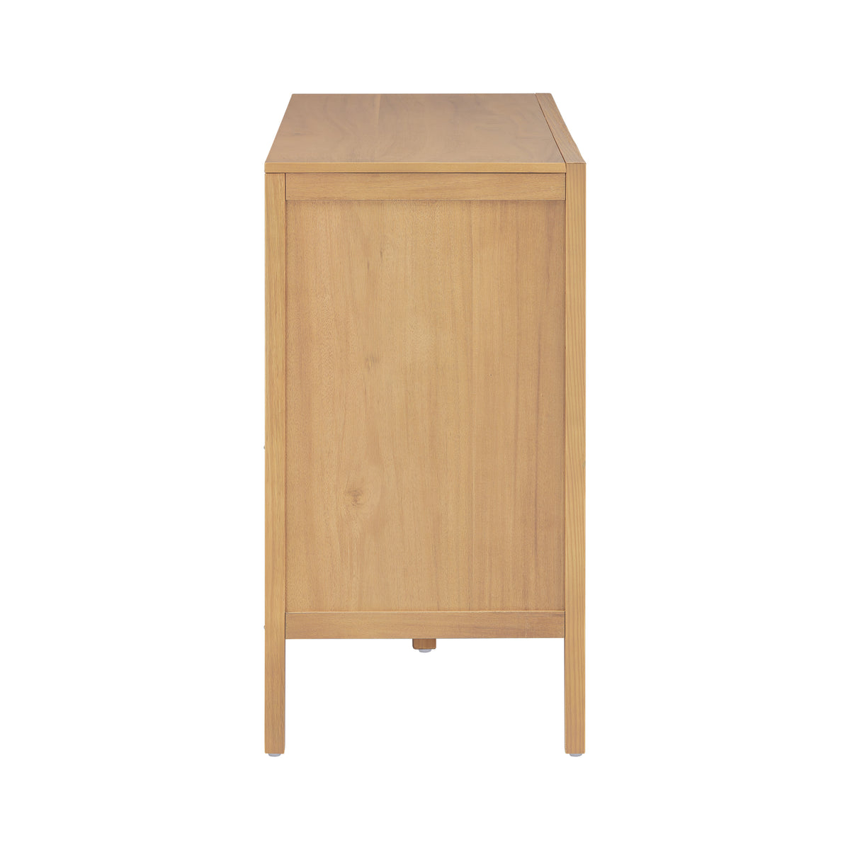 variant-group:rf-n711p410389o|Roomfitters 47.25-Inch Farmhouse Sideboard, 2-Door Buffet Cabinet, Natural Wooden Storage Console, Metal Handles