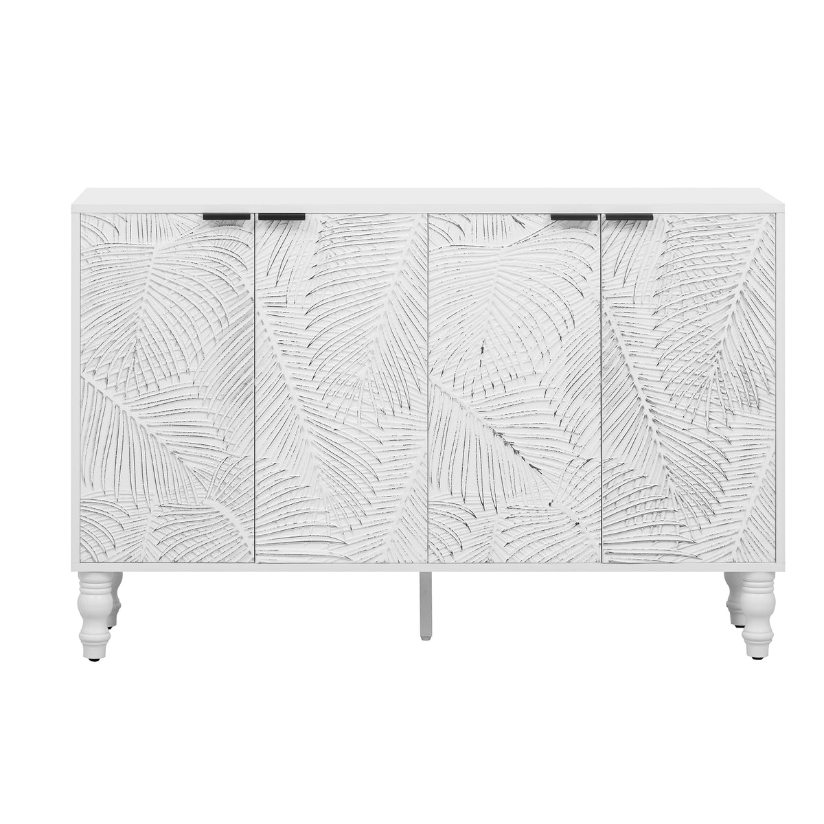 variant-group:rf-n724p233372k|Roomfitters Modern TV Stand for up to 43 Inch TV, Entertainment Console with Storage Compartments and Wood Legs, White