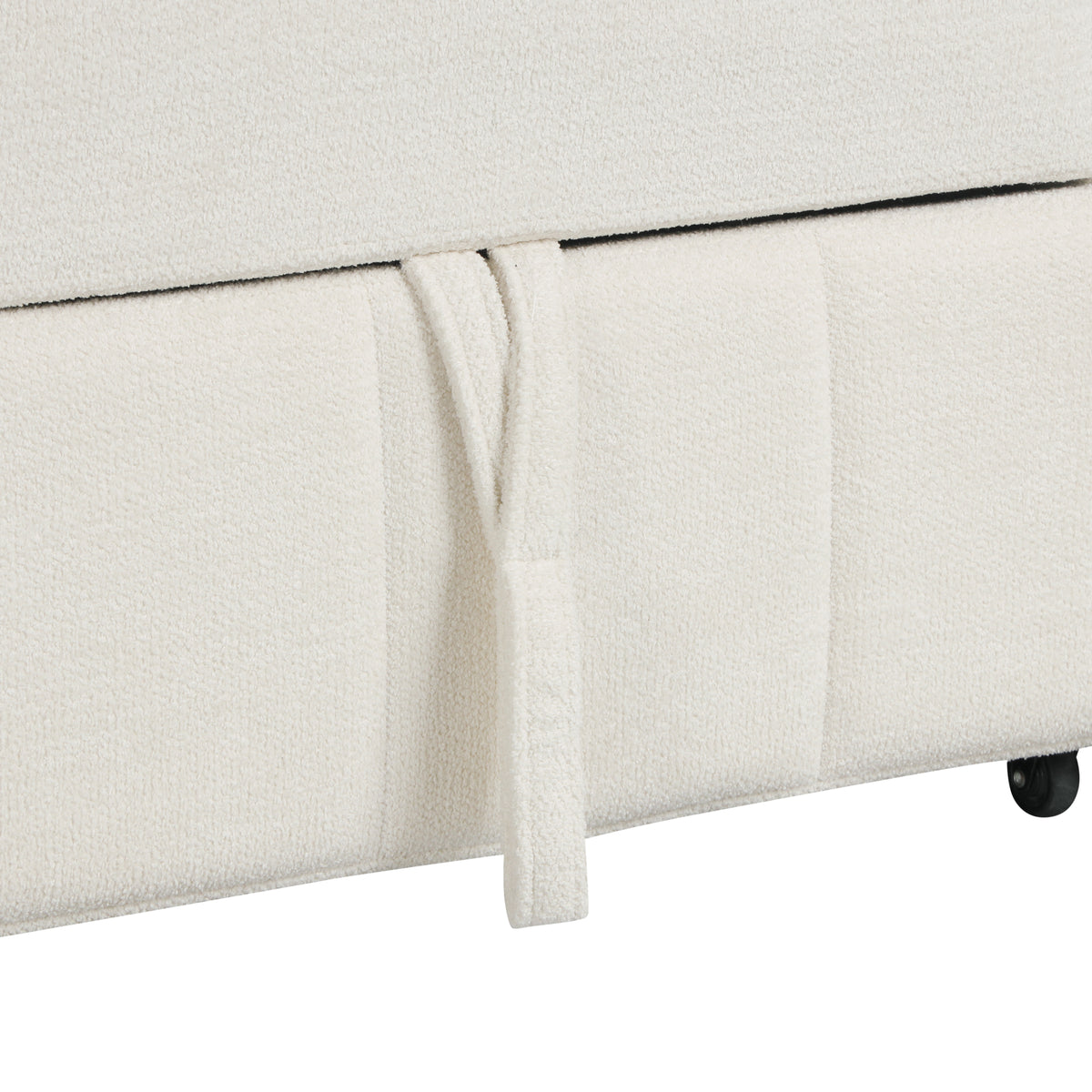 variant-group:rf-n711wy000467aaa|Roomfitters 90" L-Shaped Sectional Sleeper Sofa with Storage Chaise and Pull Out Bed, Fold Down Cup Holder Table, Beige