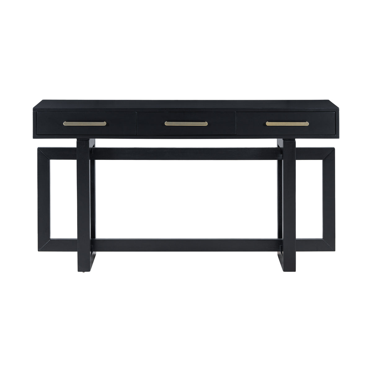 variant-group:rf-n711p175776b|Roomfitters Elegant Console Table with Three Drawers, Extra Long Entryway Table for Hallways, Living Rooms, or Foyers, Offering Ample Storage and Timeless Style, Black