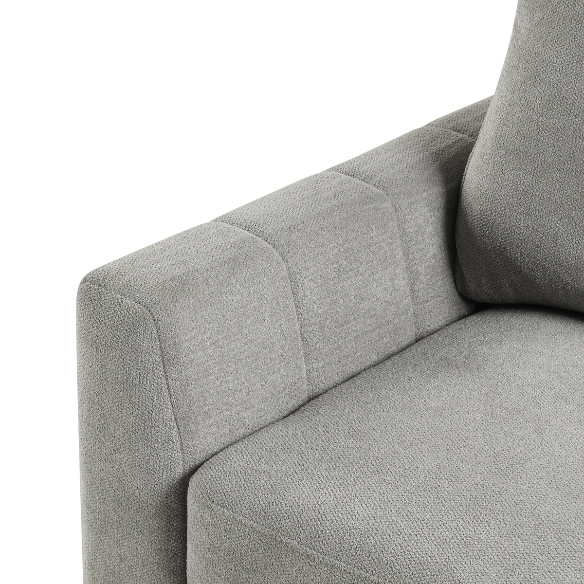 variant-group:rf-n711wy000467aae|Roomfitters 90" L-Shaped Sectional Sleeper Sofa with Storage Chaise and Pull Out Bed, Fold Down Cup Holder Table, Grey