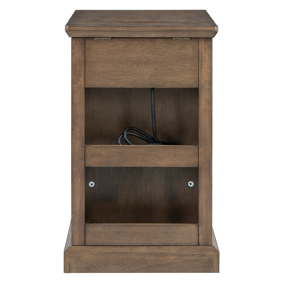 variant-group:rf-n724p353565p|Roomfitters Classic Charging End Table with USB Ports and Storage Drawer, Antique Espresso