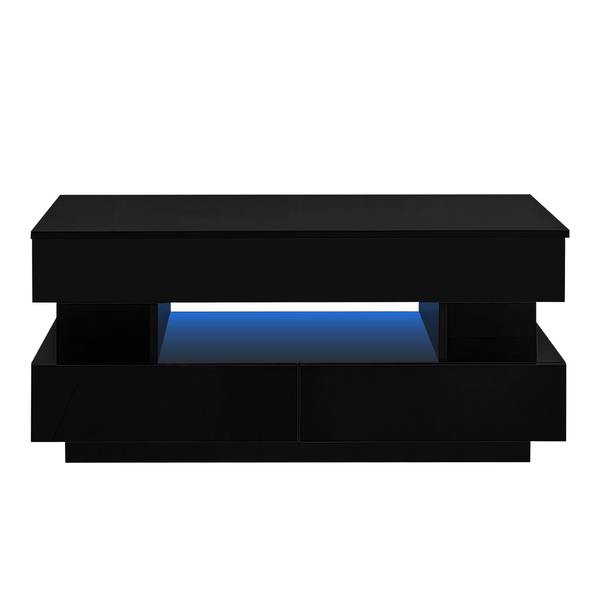 variant-group:rf-n724p290058b|Roomfitters Lift-Top Coffee Table with Hidden Storage and 2 Drawers, Multi-Functional Modern Table, Black