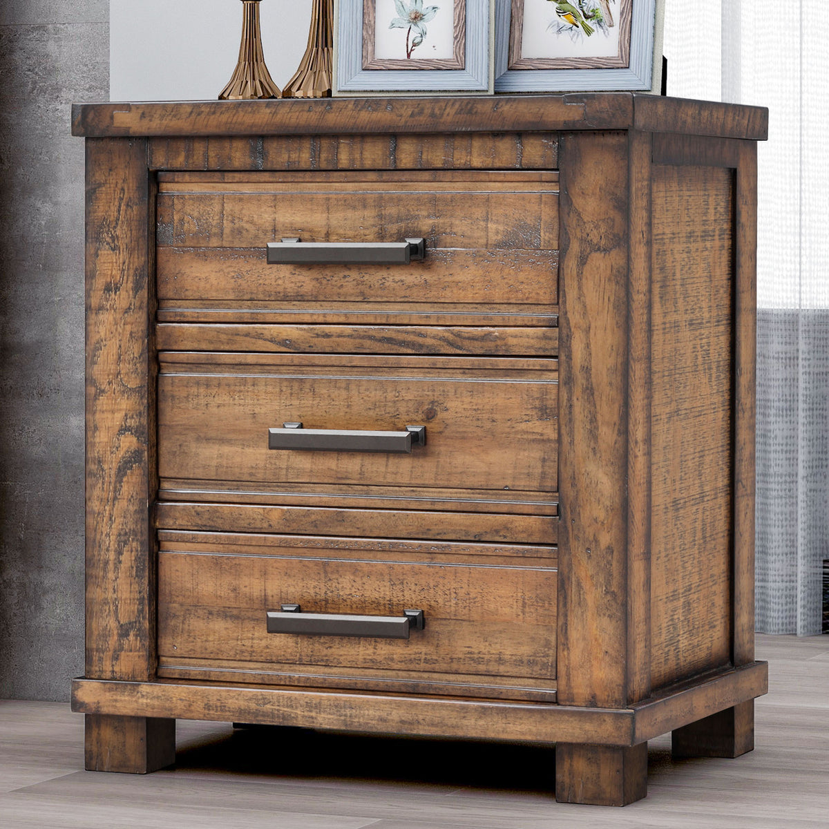 variant-group:rf-n701p455591d|Roomfitters 3 Drawer Reclaimed Solid Wood Farmhouse Nightstand Side Table, Rustic Bedside End Accent Furniture, Natural