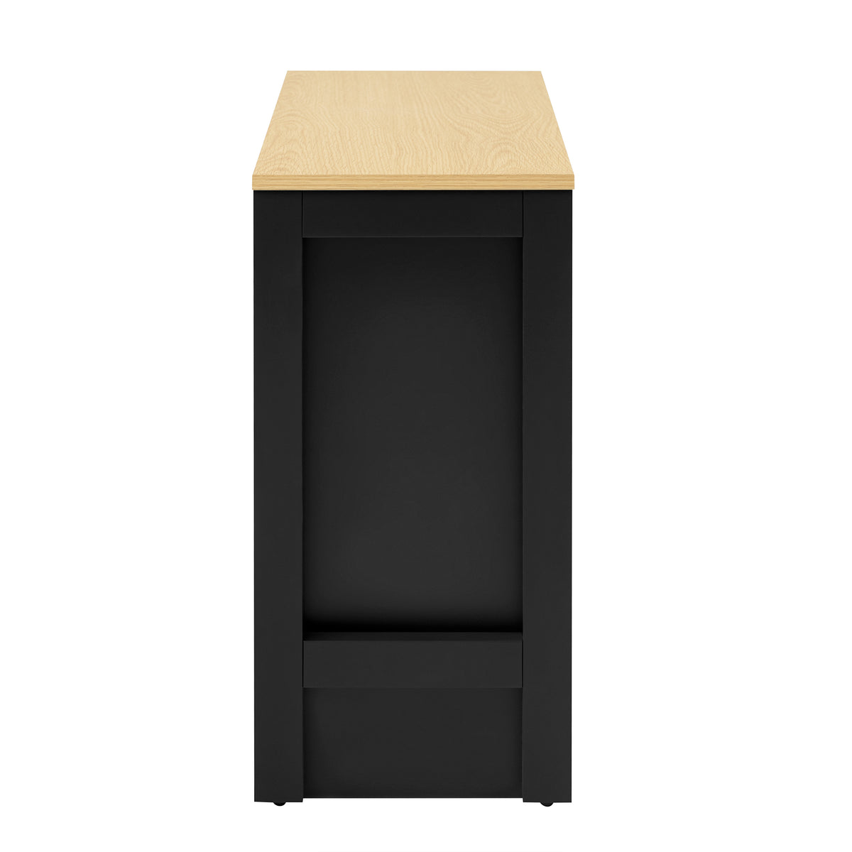 variant-group:rf-n711p334768o|Roomfitters Extendable Sideboard Buffet Cabinet with Storage, Multifunctional Console Table for Dining Room, Black+Natural