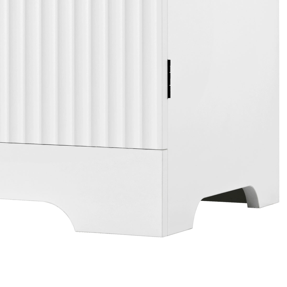 variant-group:rf-n707s000020w|Roomfitters 72" Tall Arched Kitchen Pantry Cabinet with Fluted Doors & Hidden Drawer, White