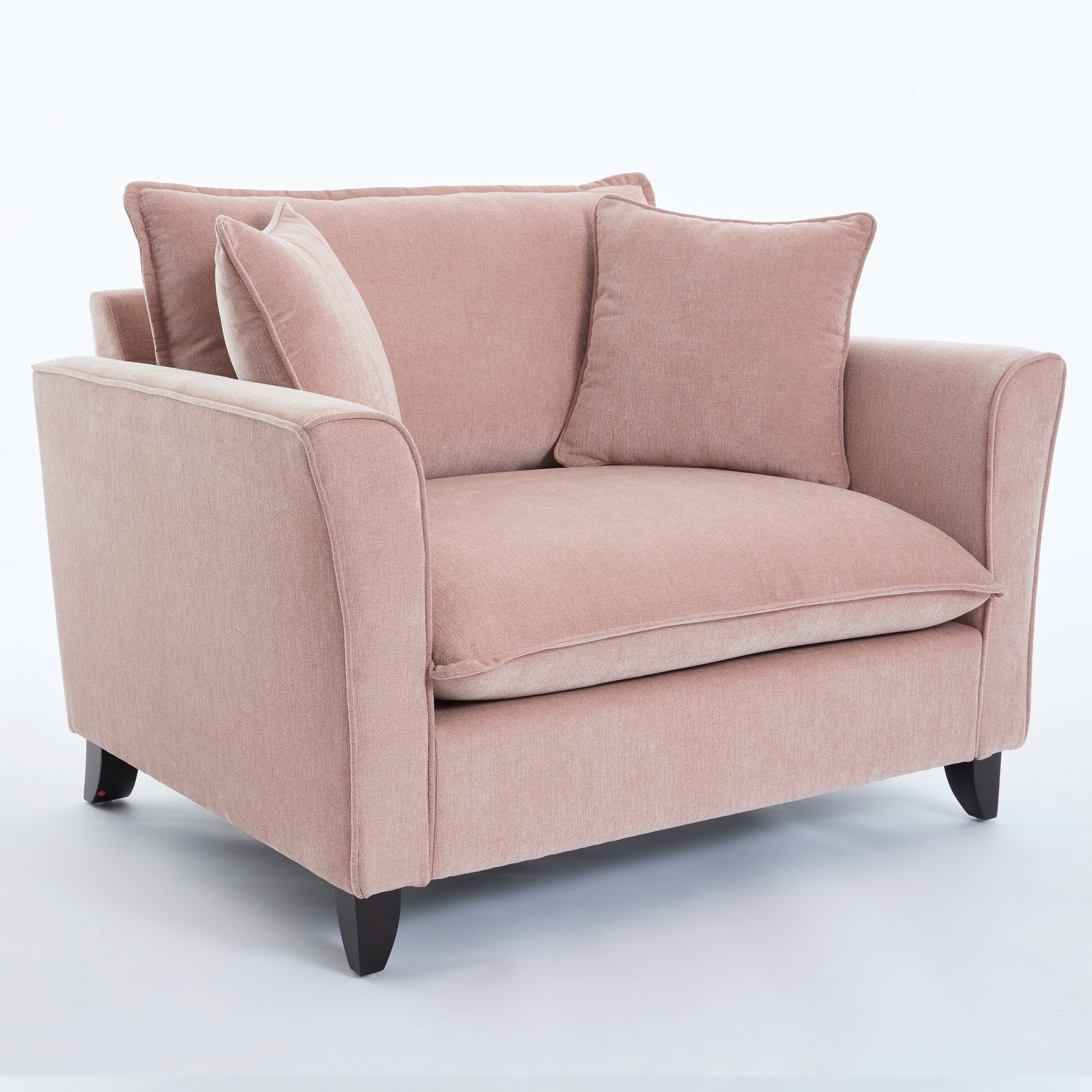 variant-group:rf-n701p379404p|Roomfitters 46.3 Inch Oversized Armchair, Chenille Comfy Accent Chair and a Half Sofa, Rubberwood Legs Pillow, Pink