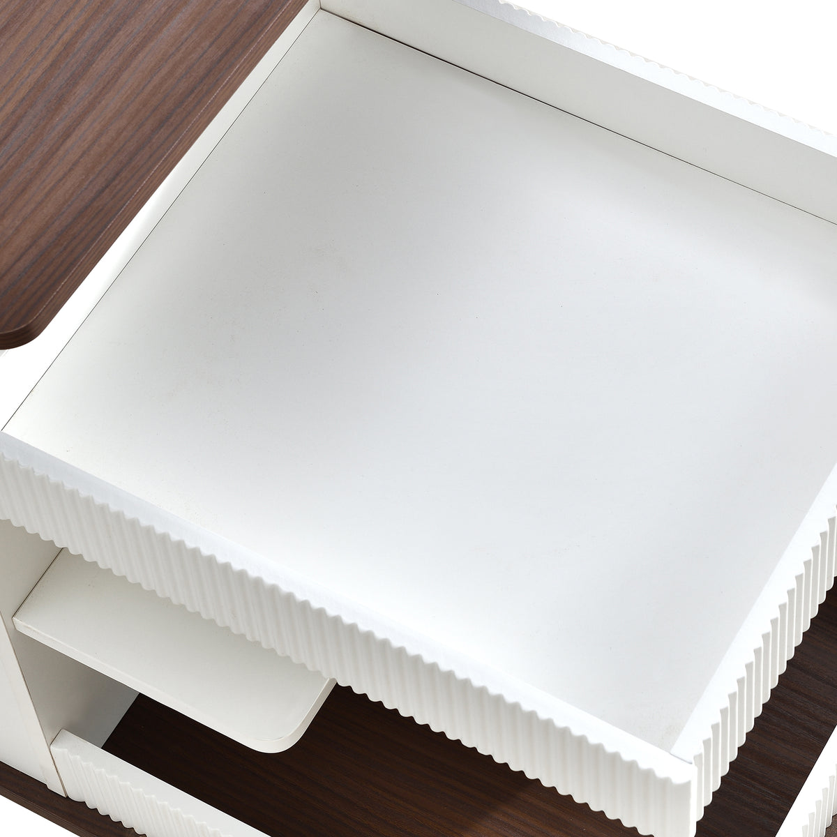 variant-group:rf-n724p292505k|Roomfitters Adjustable Sofa Side Table with Lift-Top, Rotating Surface and Storage on Wheels for Small Spaces, Brown