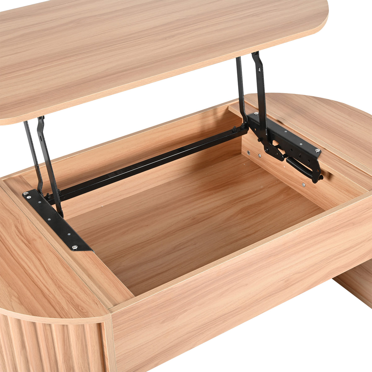 variant-group:rf-n724p391007n|Roomfitters 47.2" Lift Top Coffee Table with Hidden Compartment, Oval Center Table, Acacia