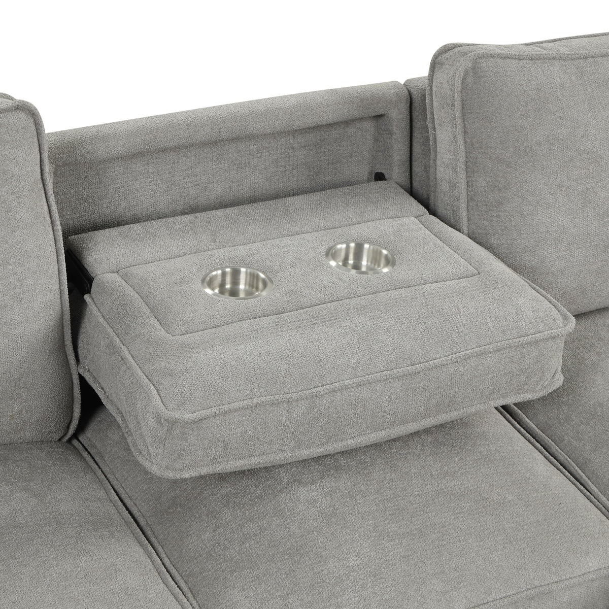 variant-group:rf-n711wy000466aae|Roomfitters 95" Convertible Sectional Sleeper Sofa L-Shaped Couch with Storage Chaise and Pull Out Bed for Living Room, Grey