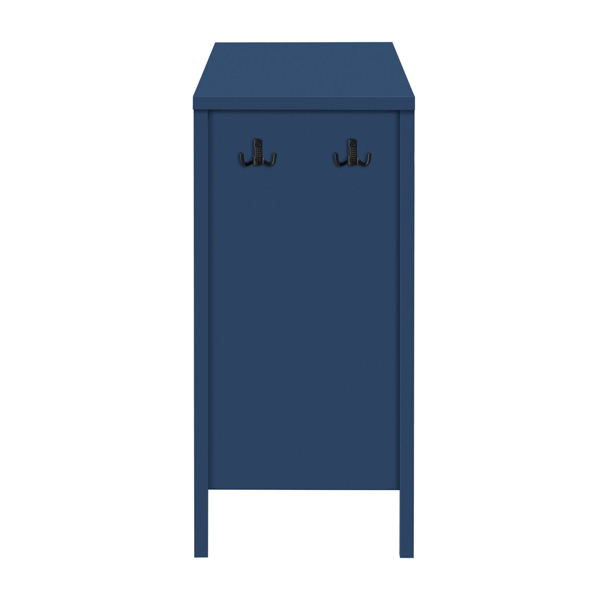 variant-group:rf-n711p345165v|Roomfitters Sideboard Buffet Cabinet with 4 Door Mid-century Modern Geometric Storage and Open Shelf for Kitchen & Dining, Blue