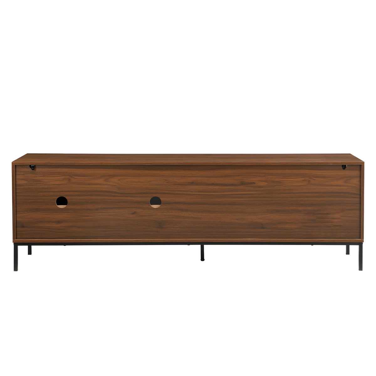 variant-group:rf-n724p360370d|Roomfitters Mid-Century Modern 70" TV Stand Console with Sliding Doors, Brown