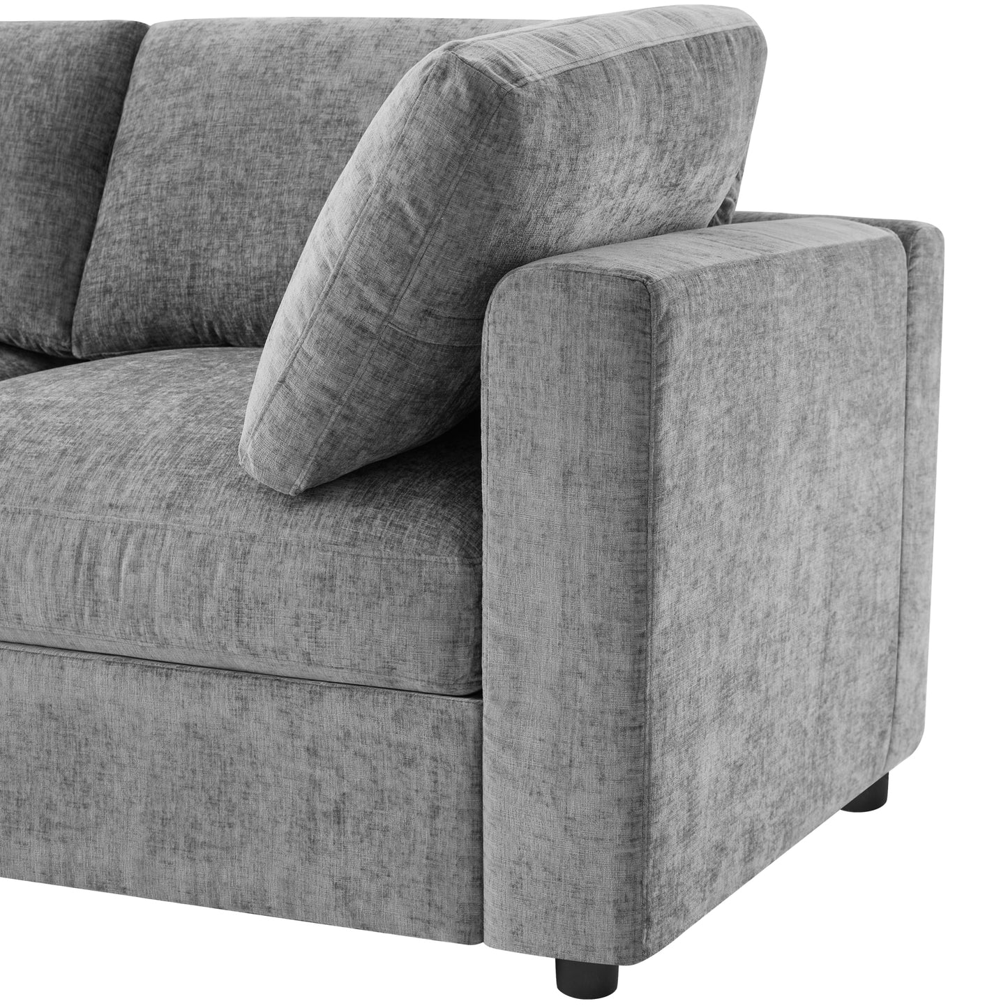 variant-group:rf-n723s9792g|Roomfitters 129 Inch Oversized U-Shaped Modular Sectional Sofa, Large Upholstered Living Room Seating Couch Furniture, Gray