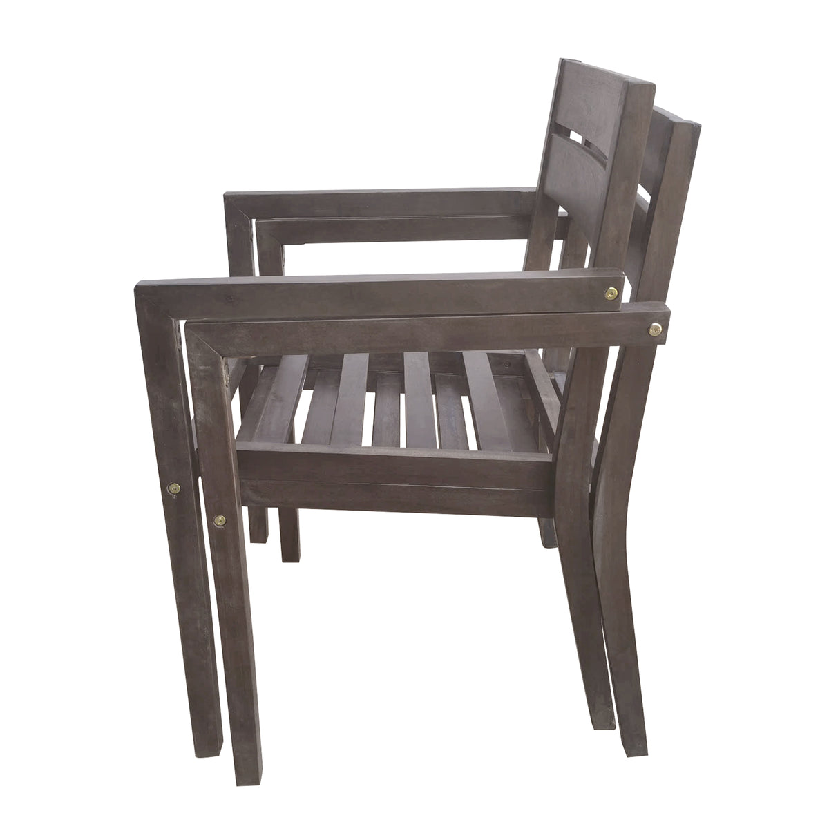 variant-group:rf-n711wy000459aae|Roomfitters 7-Piece Acacia Wood Outdoor Dining Set with Cushions, 6 Armchairs and Rectangular Table for Patio Garden, Gray