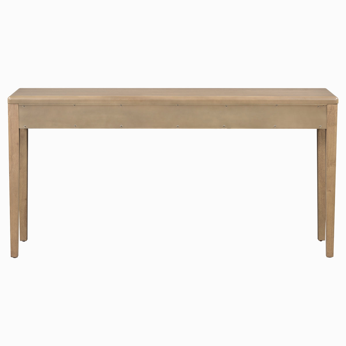 variant-group:rf-n711p401926n|Roomfitters Light Luxury Natural Oak Veneer Console Table with 3 Wavy Curved Drawers and Soft Rounded Corners