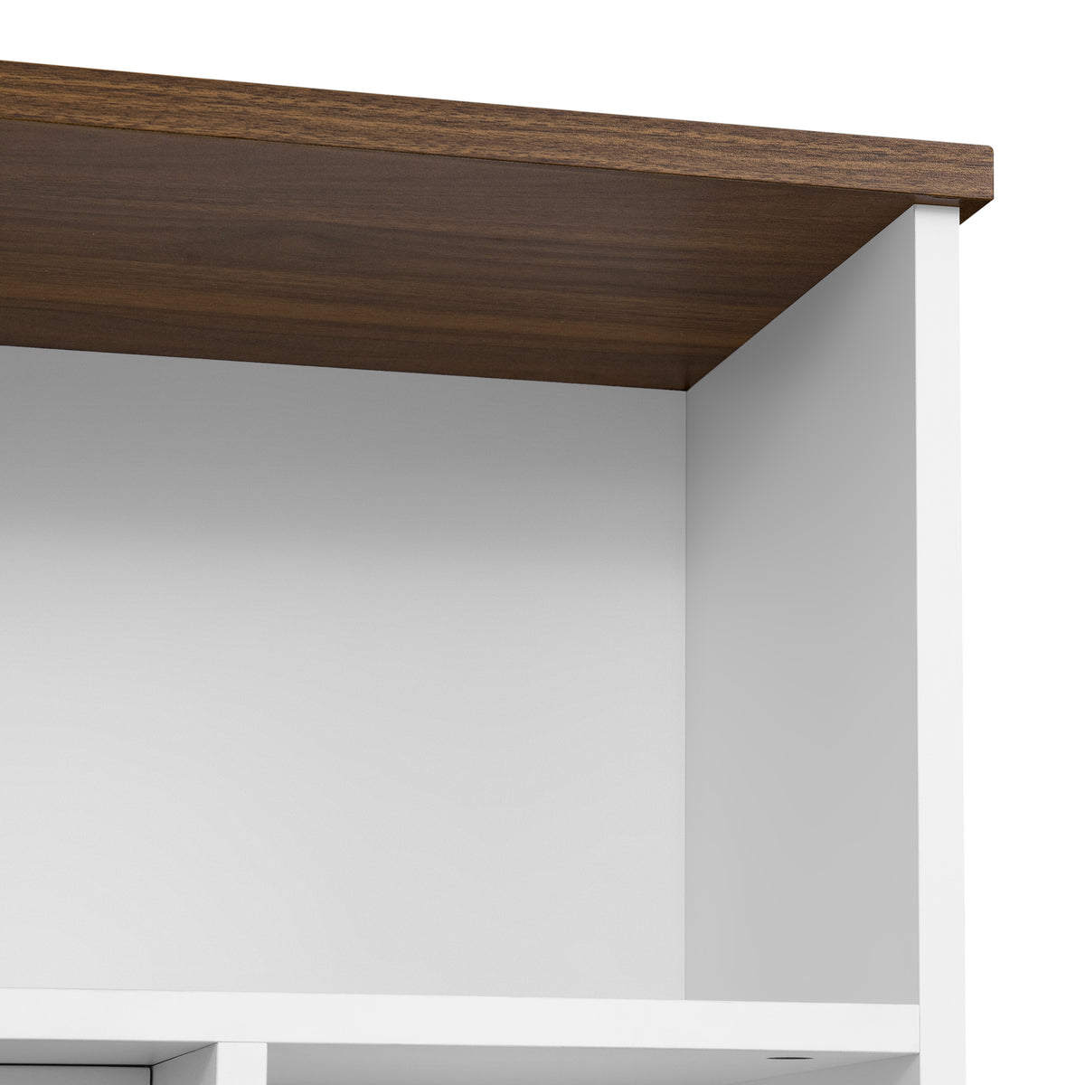 variant-group:rf-n724sj000161aak|Roomfitters 102"W Wall Unit Modern Entertainment Center, 18 Open Storage Shelves, White