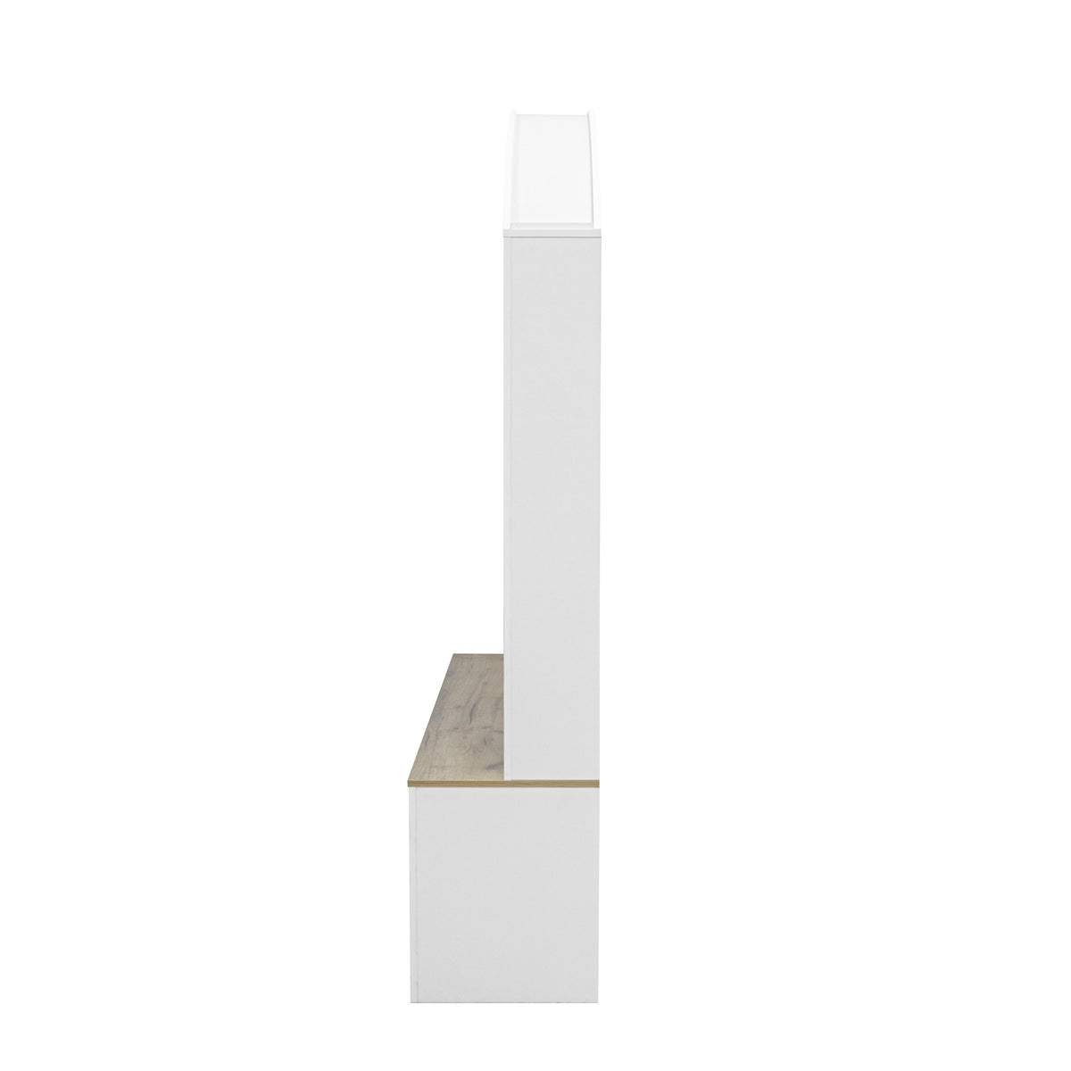 variant-group:rf-n724sj000158aak|Roomfitters Multi-Functional Curved Entrance Wardrobe, Hall Tree, White & Walnut