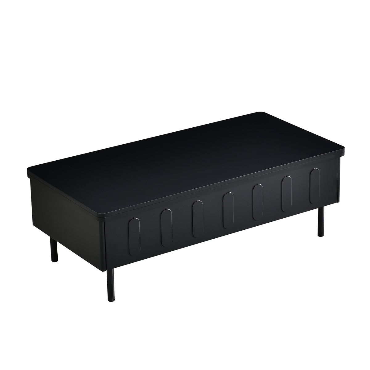 variant-group:rf-n724p292514b|Roomfitters Lift-Top Coffee Table with 2 Drawers and Foldable Top, Hidden Storage Compartment, Adjustable Center Table, Black