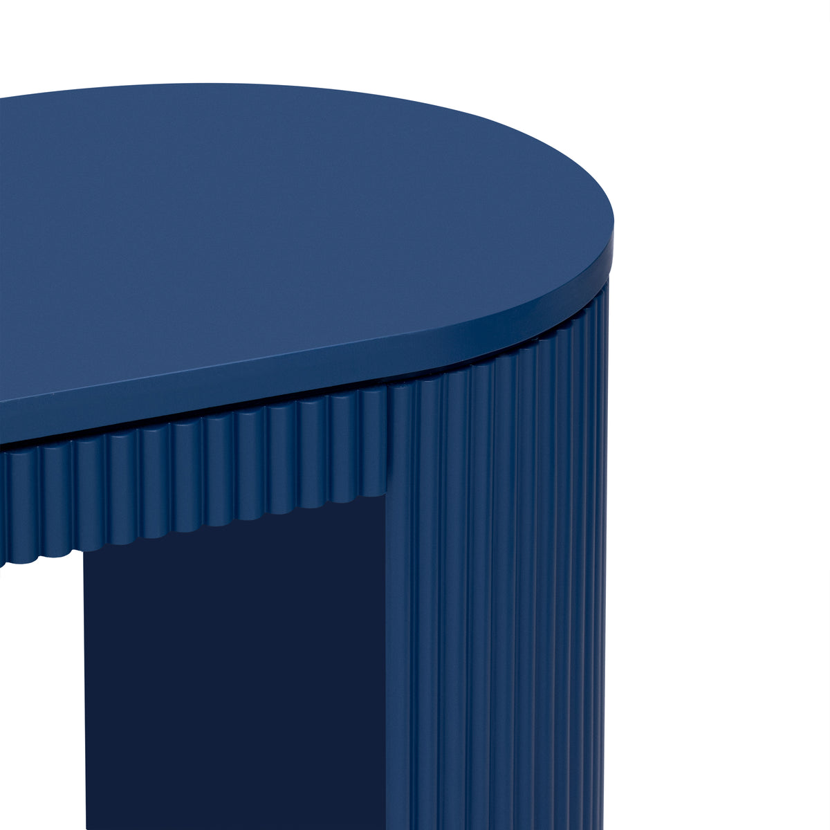 variant-group:rf-n711p205935v|Roomfitters Curved Console Table with Vertical Stripe Design, Entryway Table for Living Room, Navy Blue