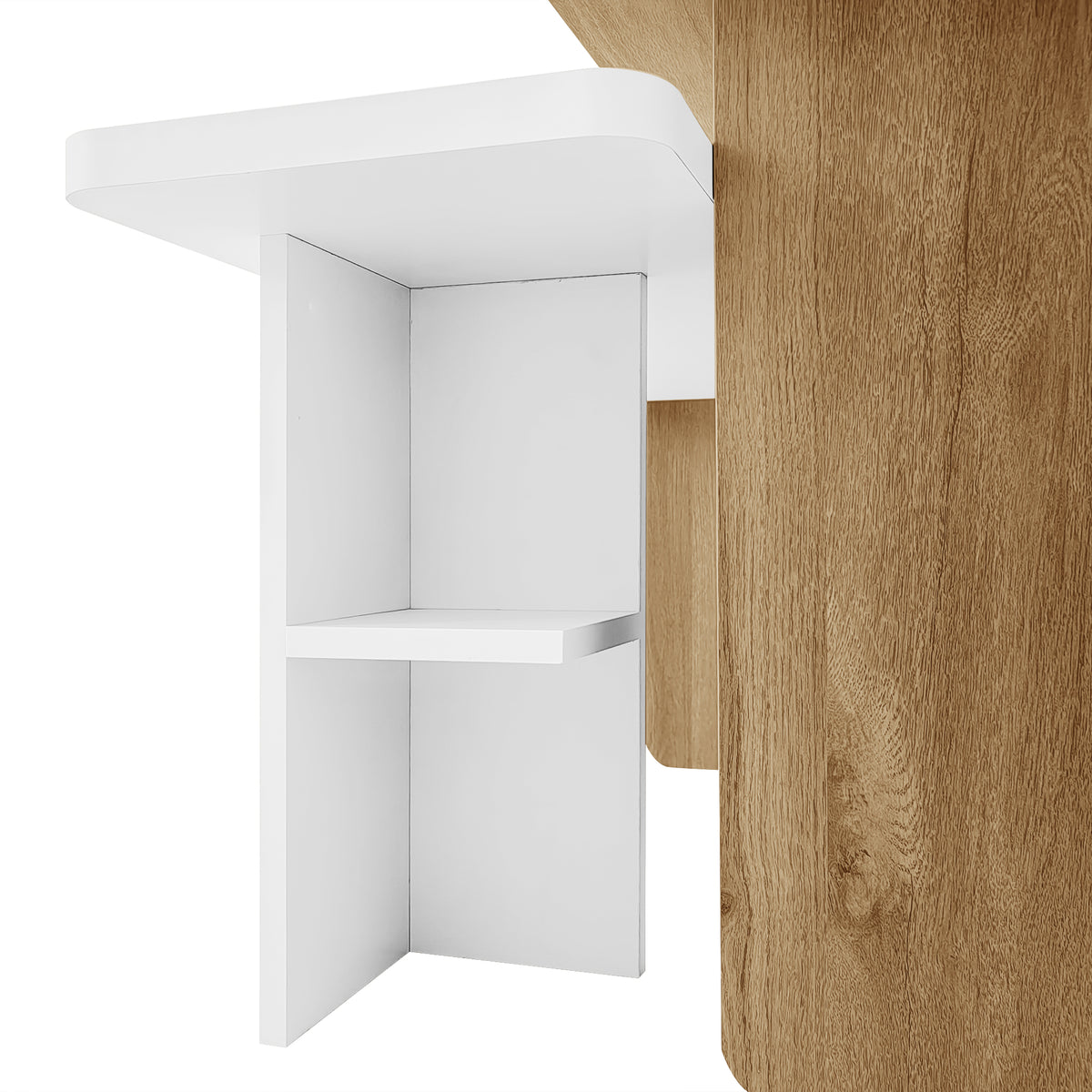 variant-group:rf-n724p294661k|Roomfitters Farmhouse Nesting Coffee Table Set of 2, Rectangle Wood Finish Accent Tables for Living Room and Sofa Side, White
