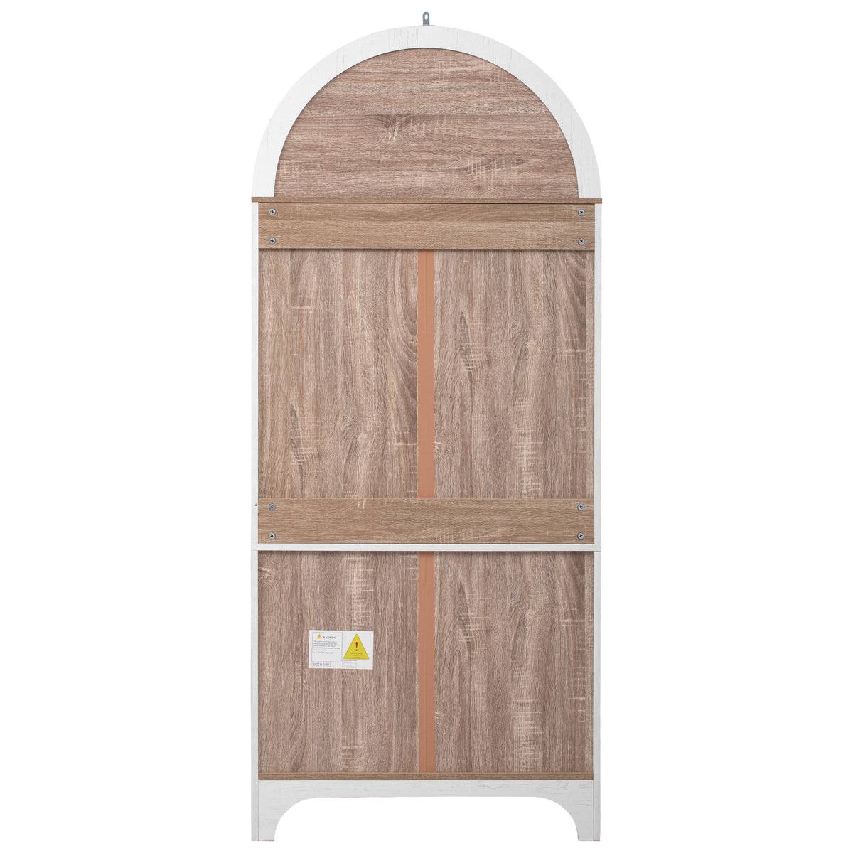 variant-group:rf-n707s288969w|Roomfitters 71" Pantry Cabinet with Arched Top & Glass Doors, 4-Door Storage Hutch with Adjustable Shelves for Kitchen, White