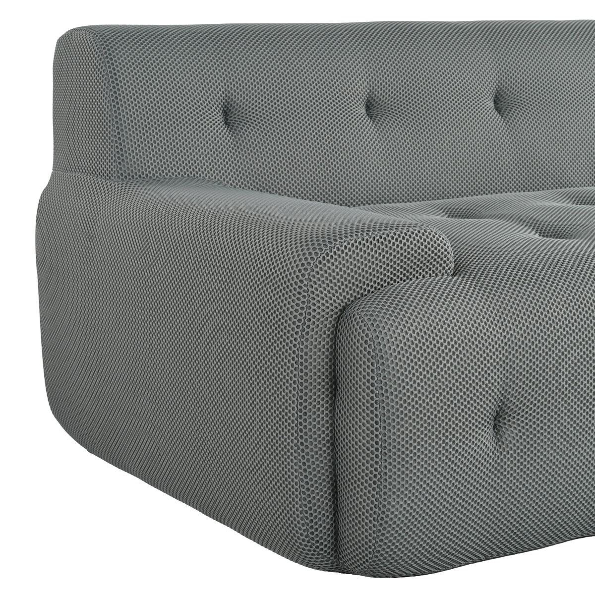 variant-group:rf-n711p206619e|Roomfitters 86.2" Modern Tufted Upholstered Sofa, 3-Seater Modular Lounge Couch for Living Room, Gray