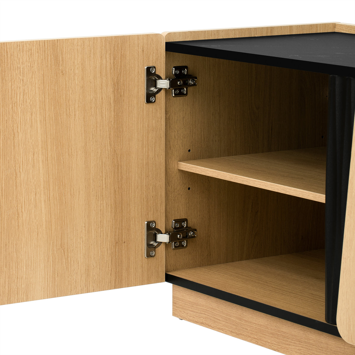variant-group:rf-n724p426854m|Roomfitters Modern Storage Cabinet Credenza TV Media Console, Oak Finish
