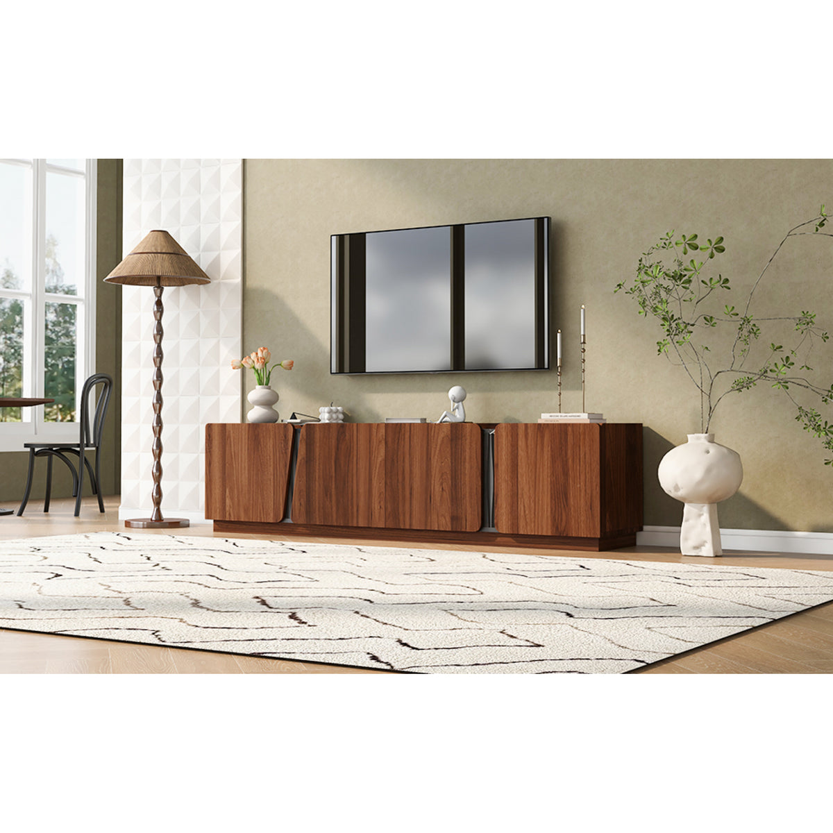 variant-group:rf-n724p426854d|Roomfitters Modern Storage Cabinet Credenza TV Media Console, Tiger Finish