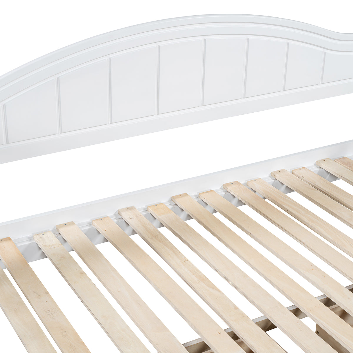 variant-group:rf-n733s173459k|Roomfitters Wooden Twin Size Daybed with Extendable Frame, Twin Trundle and Additional Storage Drawers, White