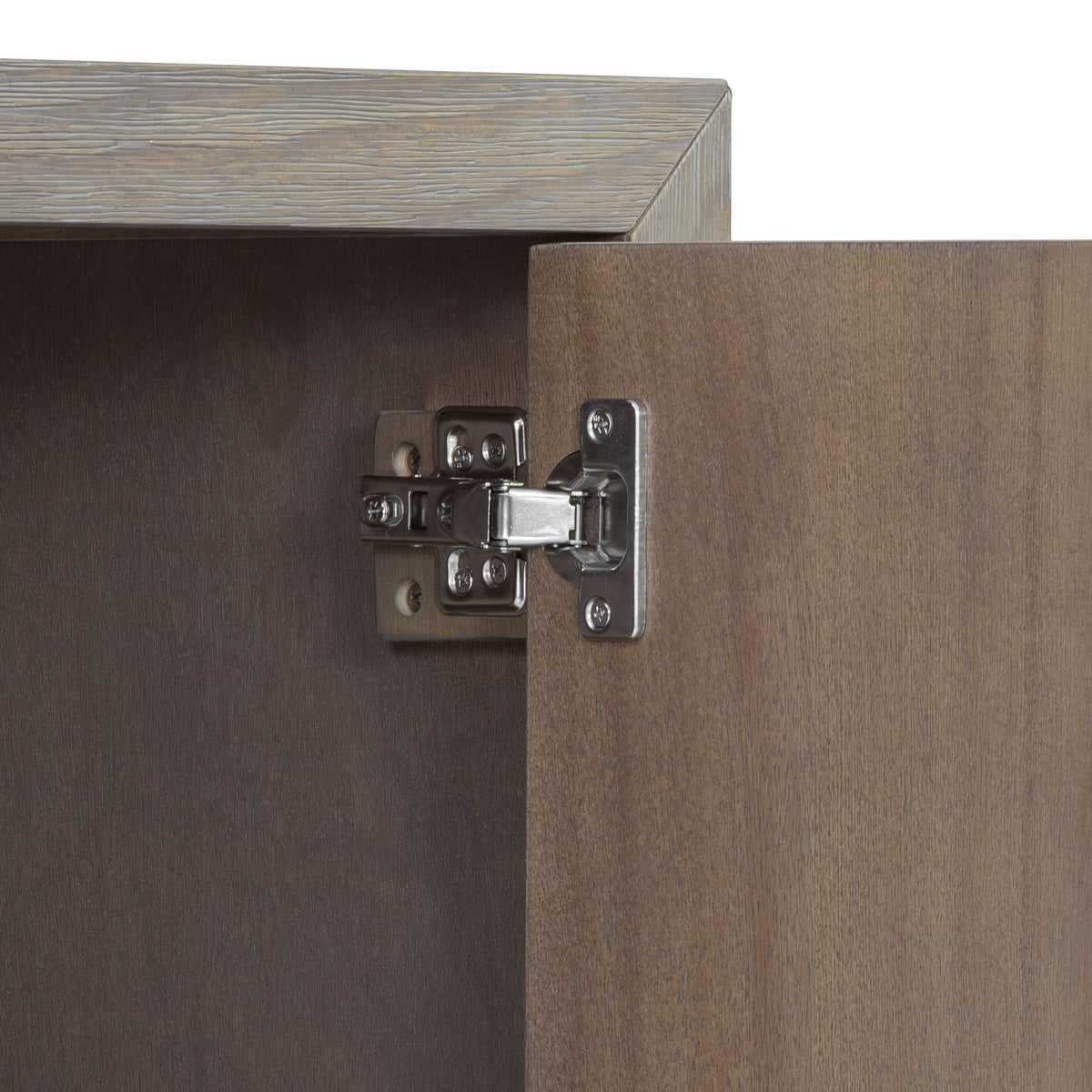 variant-group:rf-n711p410389e|Roomfitters 47.25-Inch Farmhouse Sideboard, 2-Door Buffet Cabinet, Grey Wooden Storage Console, Metal Handles