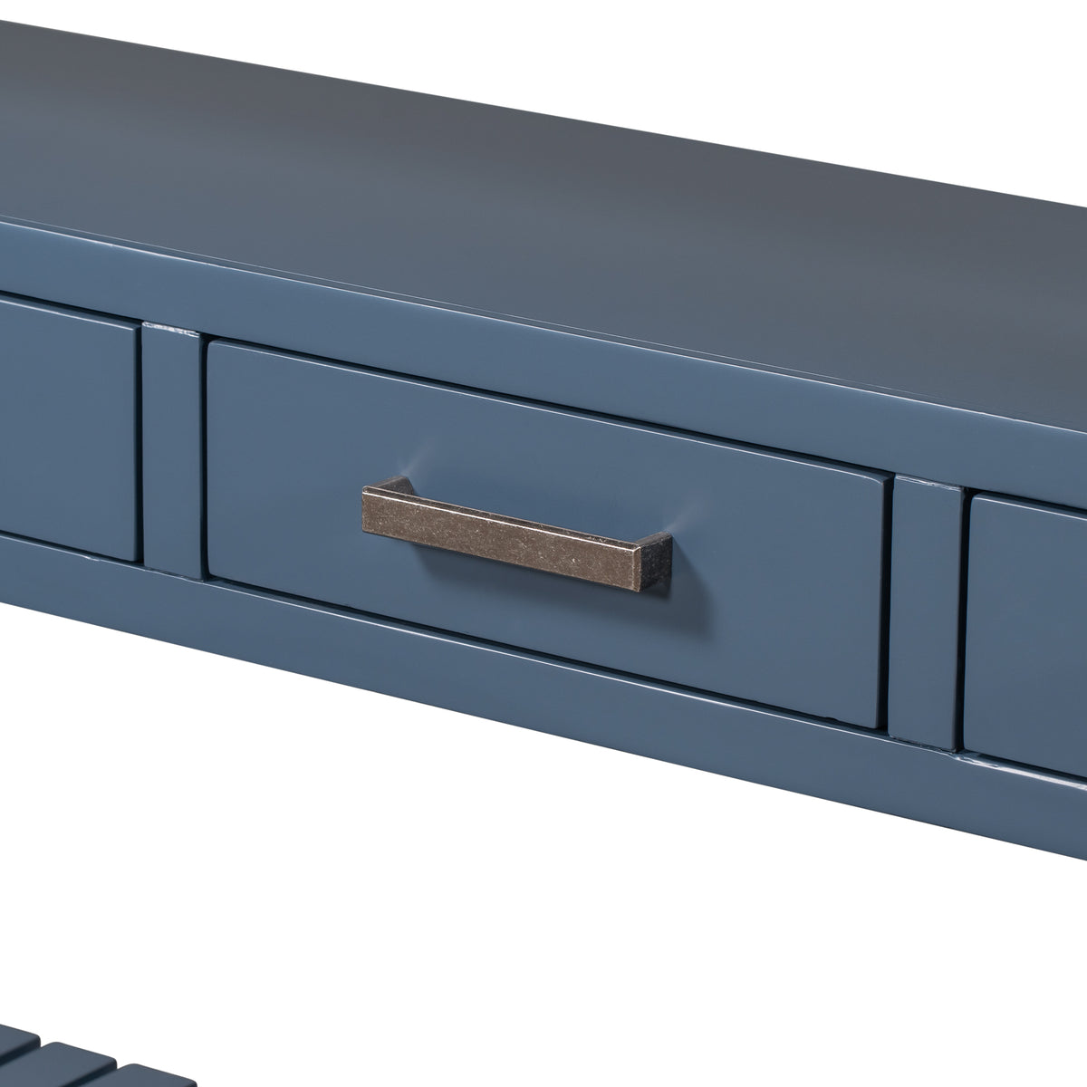 variant-group:rf-n711p410406v|Roomfitters 61.5" Entryway Table with 4 Drawers, 3-Tier Console Sofa Table with Open Shelves for Hallway, Navy Blue
