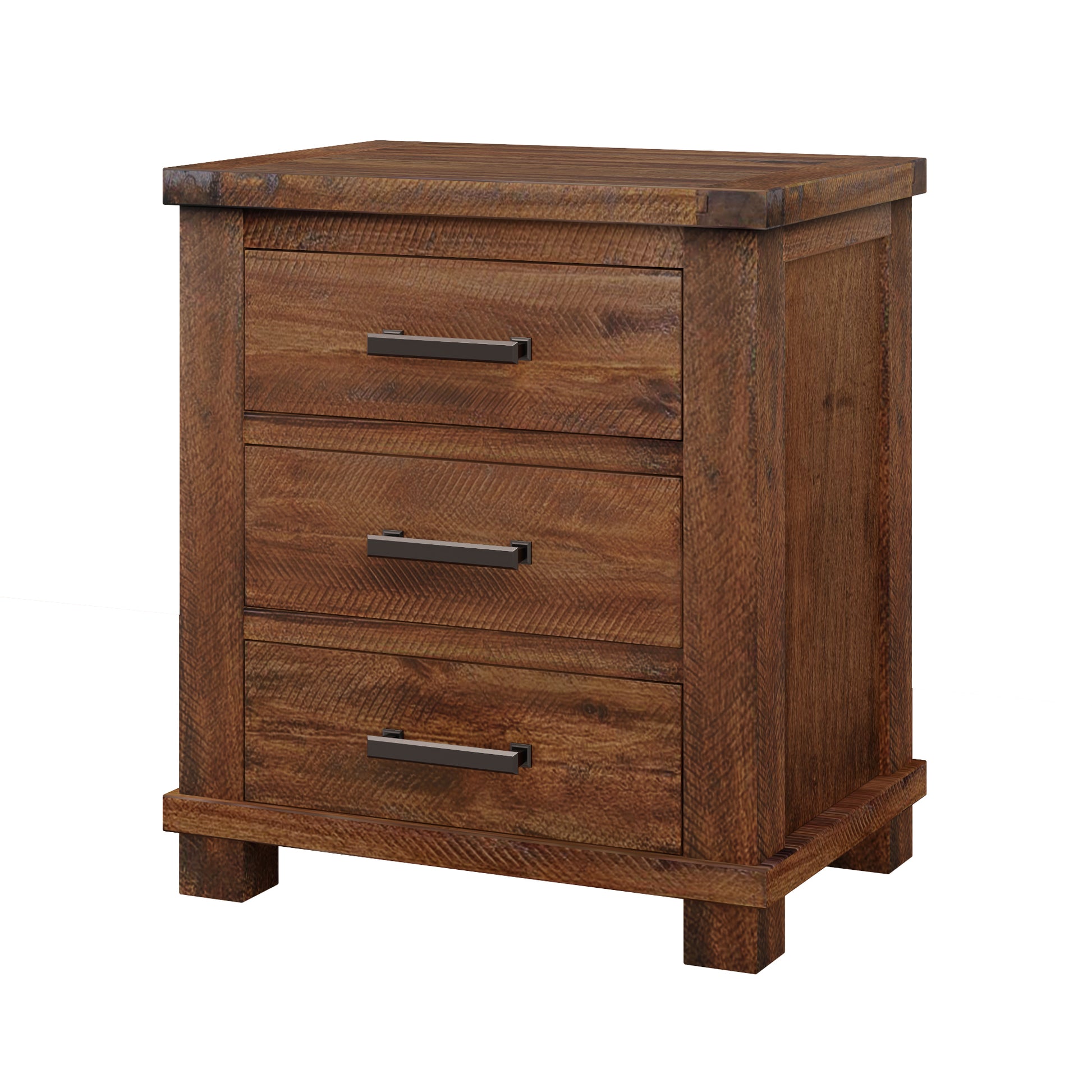 variant-group:rf-n701bs701p455591d|Roomfitters 3 Drawer Reclaimed Solid Wood Farmhouse Nightstand Set of 2, Rustic Bedside End Side Accent Table, Natural