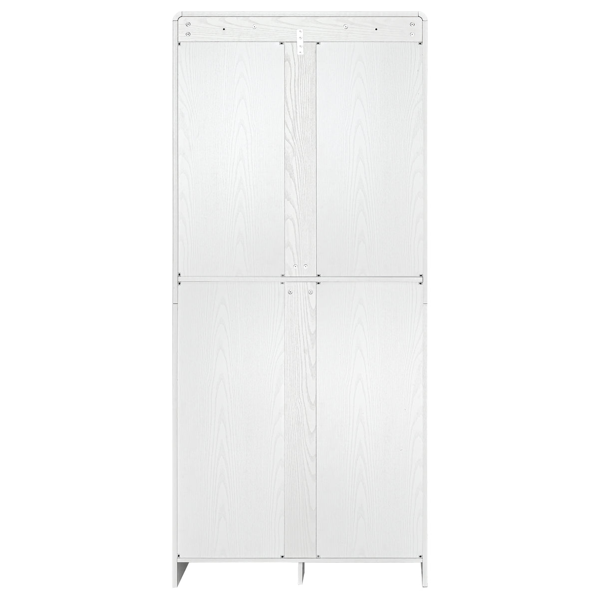 variant-group:rf-n707s000021w|Roomfitters 72" Tall Farmhouse Kitchen Pantry Cabinet with Curved Profile & 8 Door Shelves, White