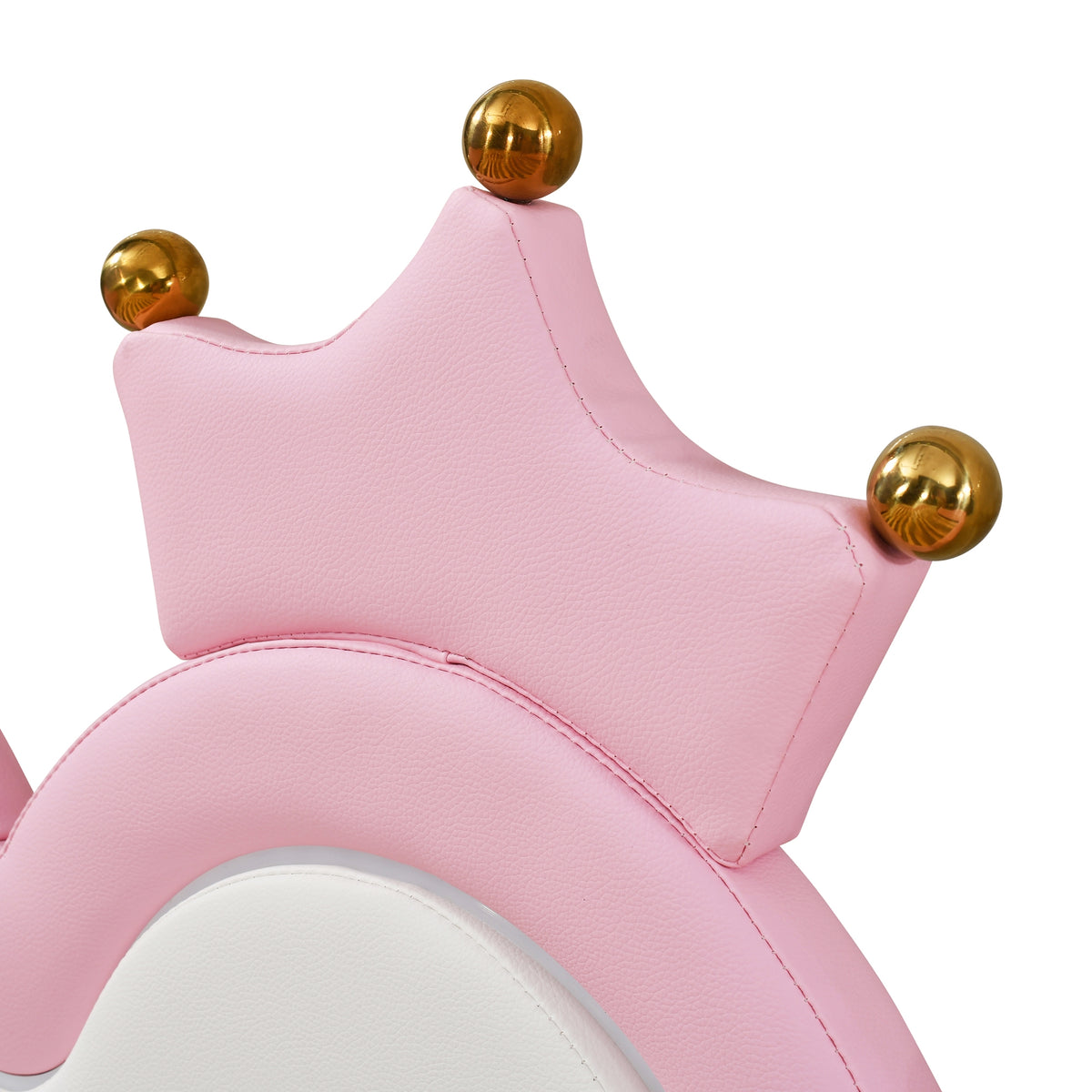 variant-group:rf-n733hl000104aah|Roomfitters Twin Extending Daybed with Lights, Modern Upholstered Princess Daybed Featuring Crown Headboard, Elegant and Practical Design, Pink