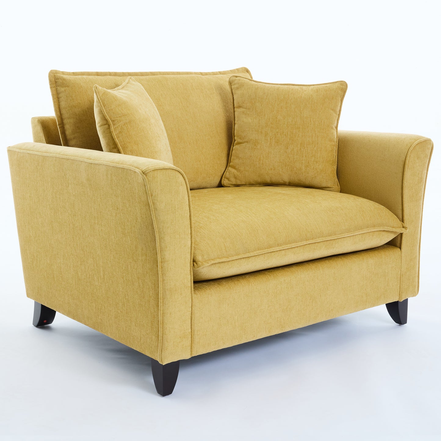 variant-group:rf-n701p379404y|Roomfitters 46.3 Inch Oversized Armchair, Chenille Comfy Accent Chair and a Half Sofa, Rubberwood Legs Pillow, Yellow