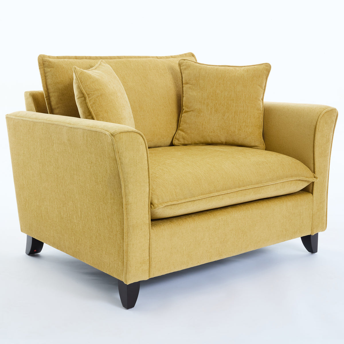 variant-group:rf-n701p379404y|Roomfitters 46.3 Inch Oversized Armchair, Chenille Comfy Accent Chair and a Half Sofa, Rubberwood Legs Pillow, Yellow