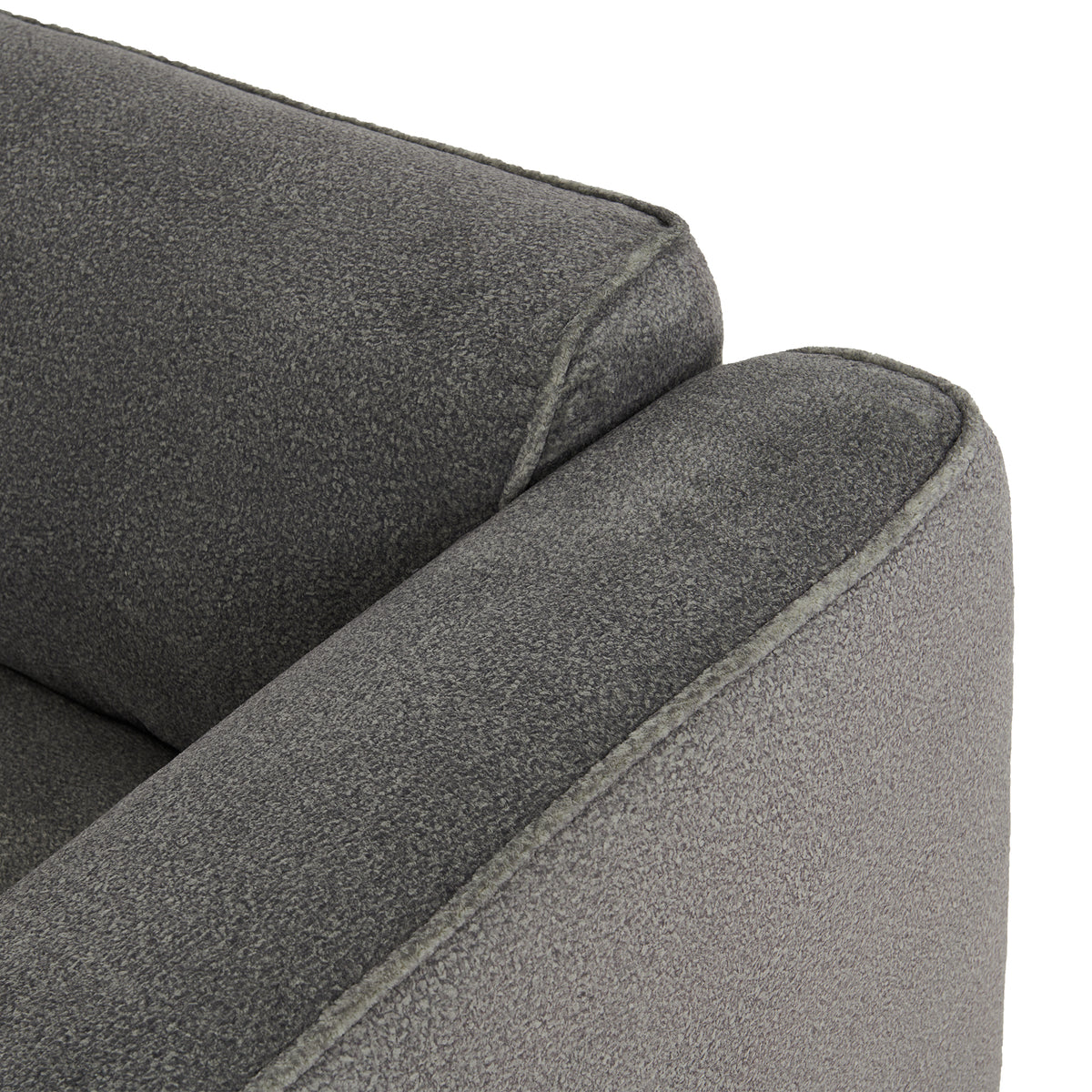 variant-group:rf-n711wy000450aae|Roomfitters Modern Velvet Sectional Sofa with Detachable Ottoman, 4-Seater Couch with Pillows for Living Room, Gray