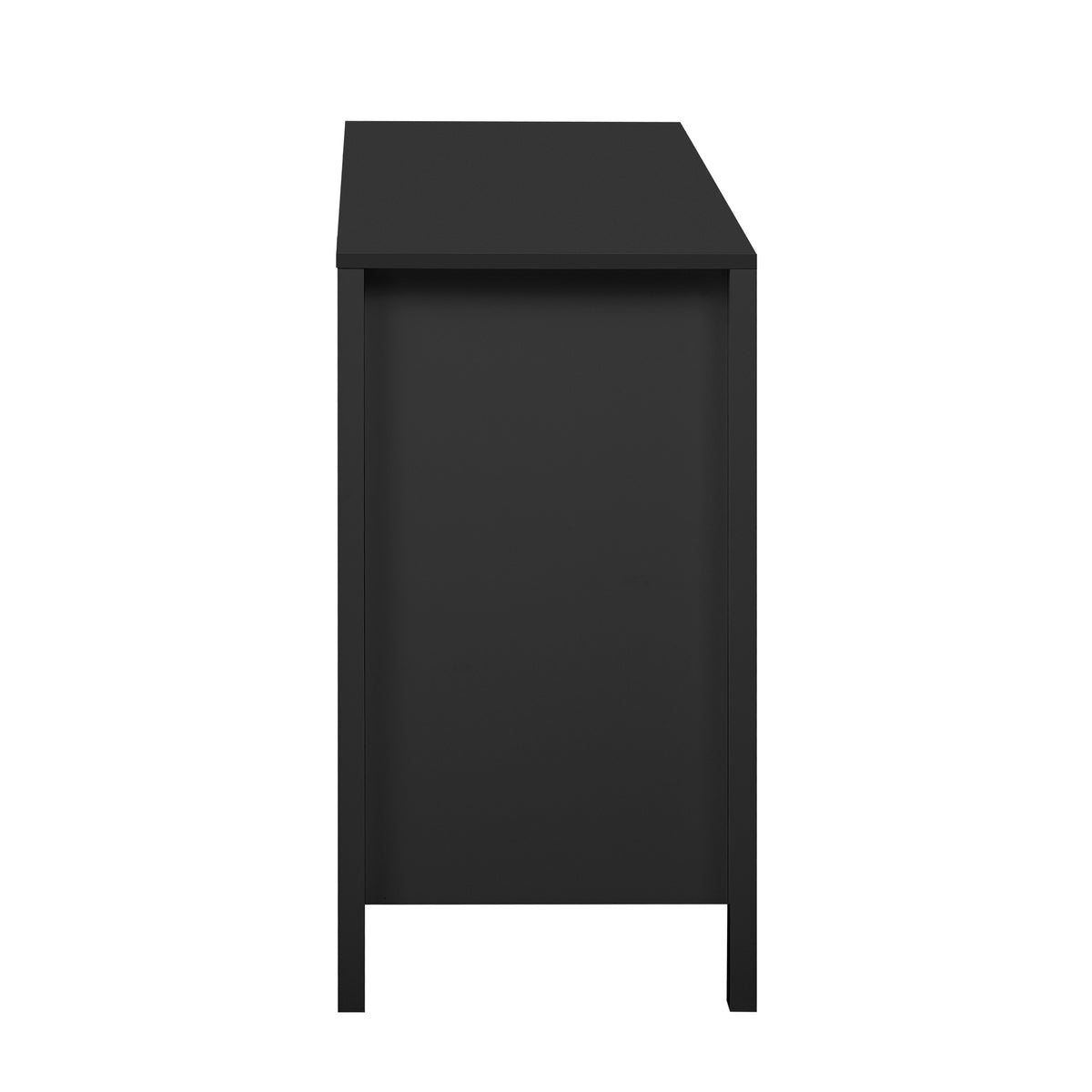 variant-group:rf-n711p269066b|Roomfitters Sideboard Buffet Cabinet with 3 Drawers, Mid-century Modern Fluted Accent Storage for Kitchen & Dining, Black