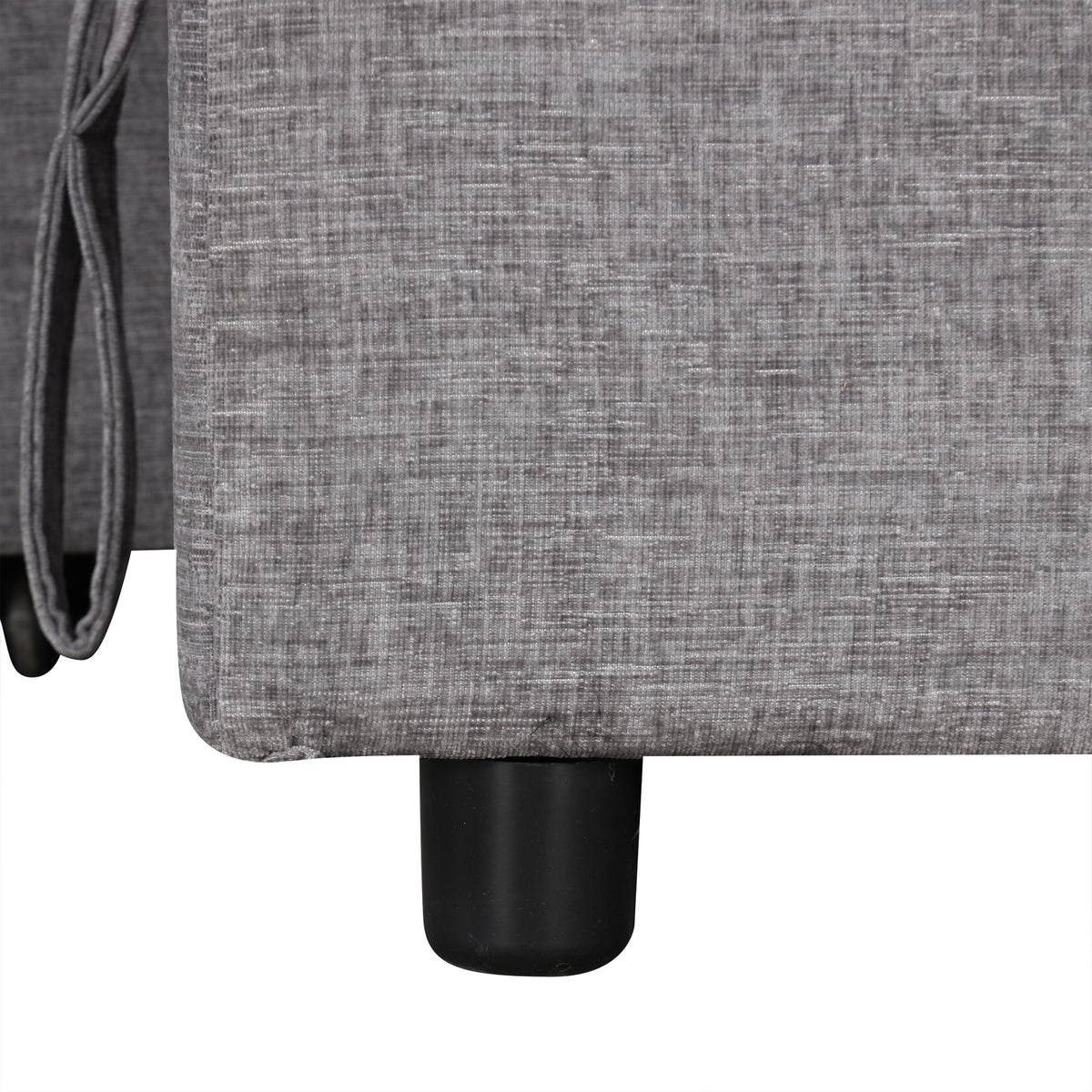 variant-group:rf-n711wy000390aae|Roomfitters L-Shaped Padded Modular Sofa with Storage Space, USB Ports, and Cup Holders on the Armrests, Suitable for Living Rooms, Offices, and Apartments, Gray