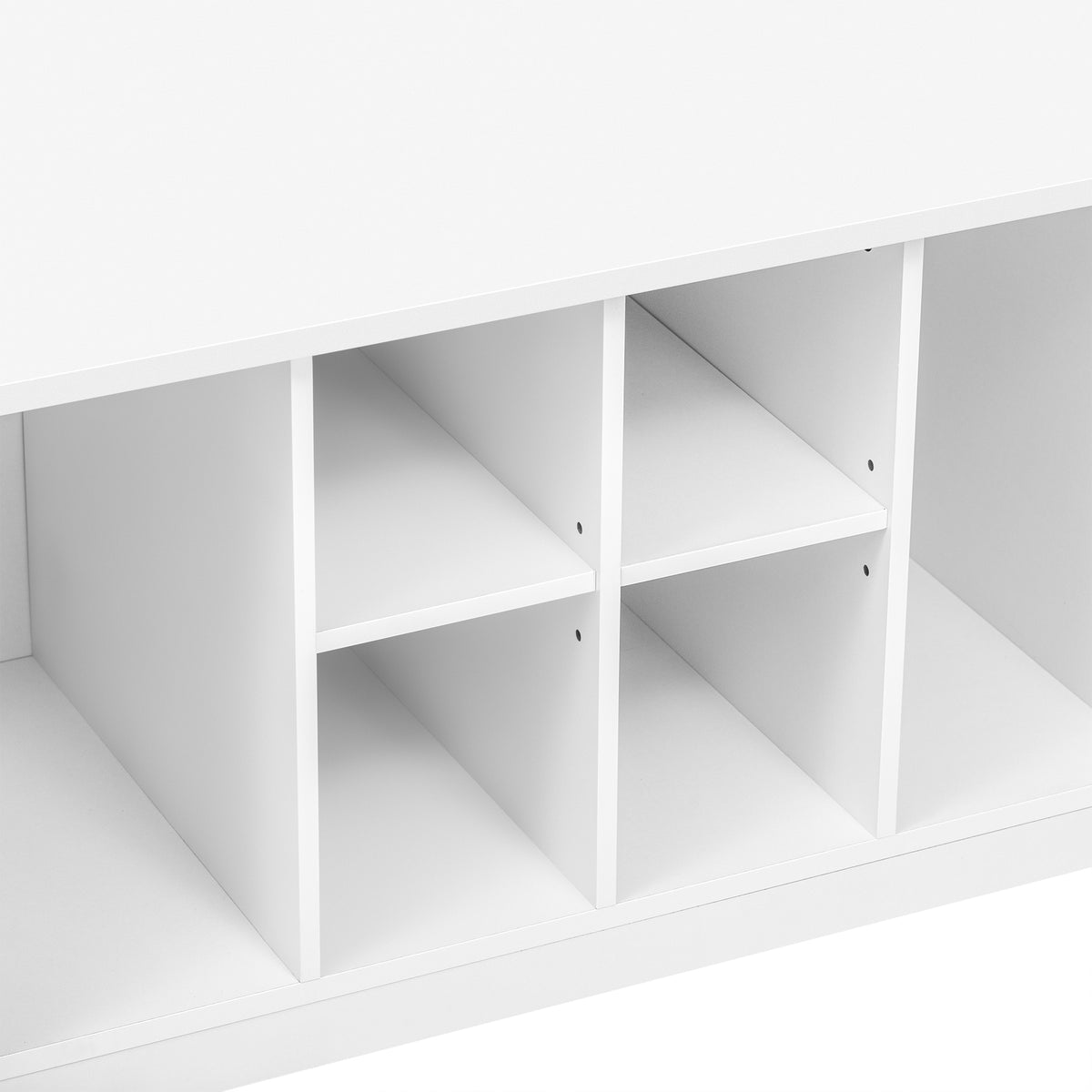 variant-group:rf-n724p235232k|Roomfitters 5-in-1 Entryway Bench with Coat Rack, Hooks, Drawers and Adjustable Shelves, Hall Tree for Hallway or Living Room, White
