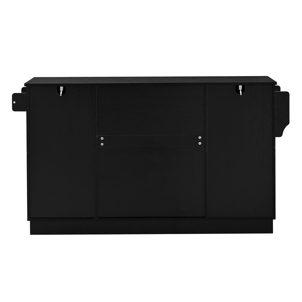 variant-group:rf-n711p437643b|Roomfitters Modern Contemporary Black Melamine MDF Sideboard Buffet Cabinet Dining Room Storage Kitchen Credenza