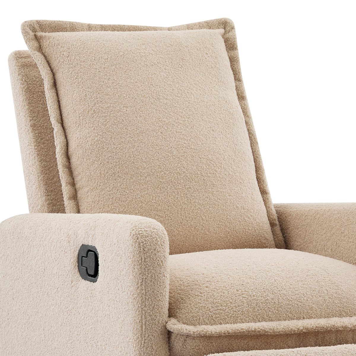 variant-group:rf-n701p348238o|Roomfitters Swivel Rocker Recliner Chair, Glider Rocking Armchair, Teddy Fleece Nursery Reclining Lounge Accent Chair, Oatmeal
