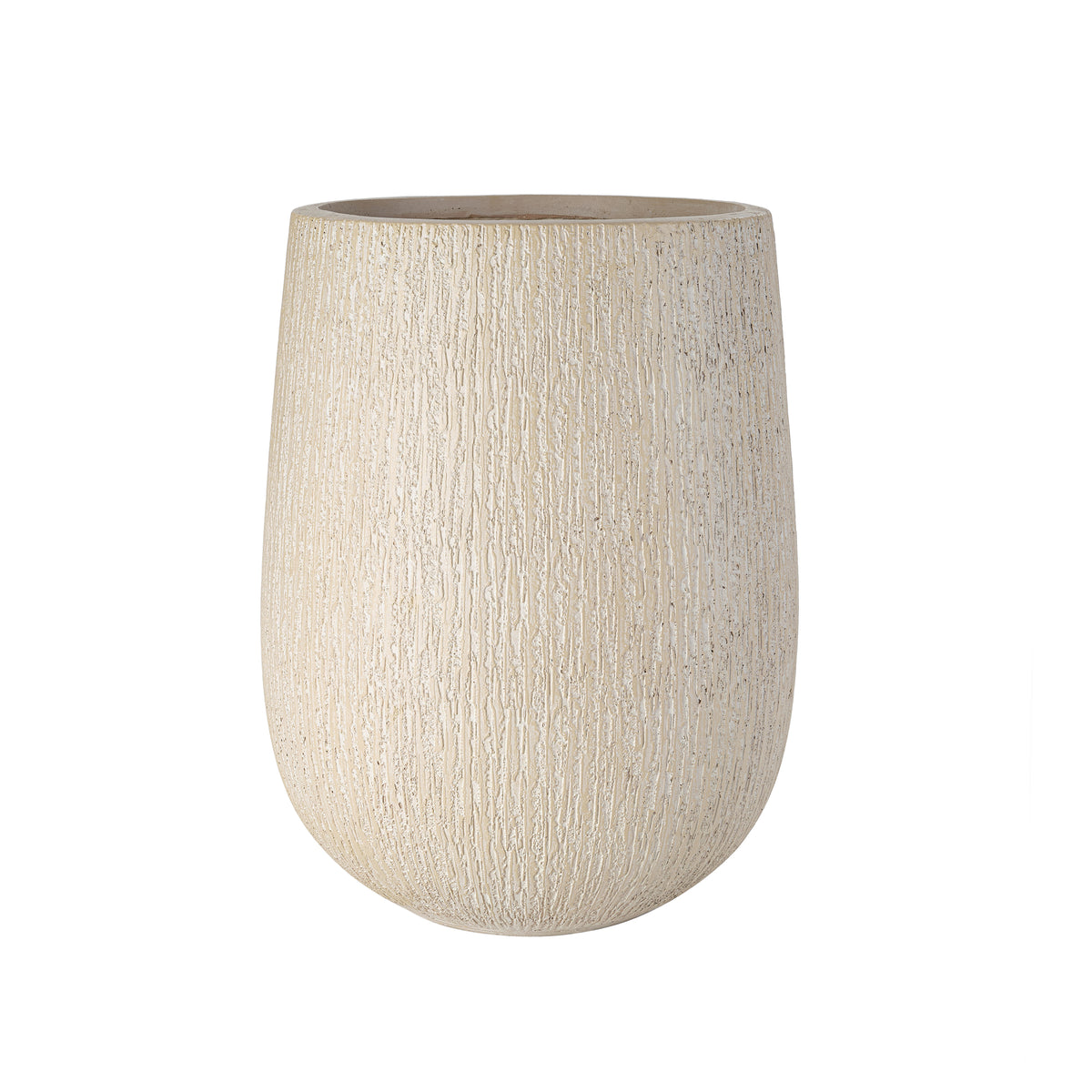 variant-group:rf-n711p406659a|Roomfitters Modern Egg-Shaped MGO Planter Set, 3-Piece Textured Faux Stone Flower Pots, Beige Patio Garden Urns
