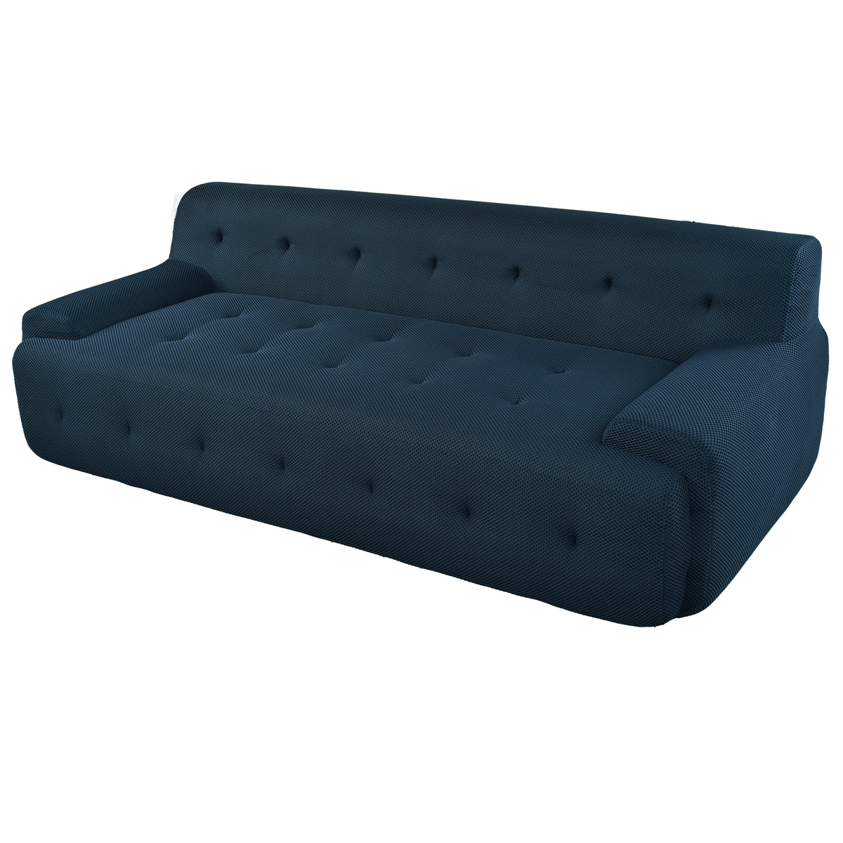 variant-group:rf-n711p206619v|Roomfitters 86.2" Modern Tufted Upholstered Sofa, 3-Seater Compression Couch for Living Room, Dark Blue