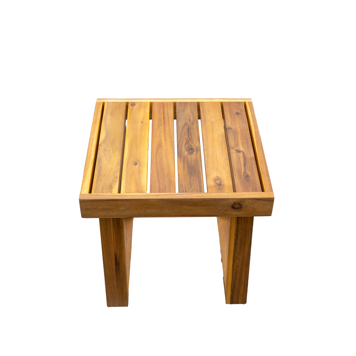 variant-group:rf-n711wy000431aac|Roomfitters Acacia Wood Outdoor Lounge Set - Chair & Ottoman for Patios, Balconies, Gardens, Natural+Blue