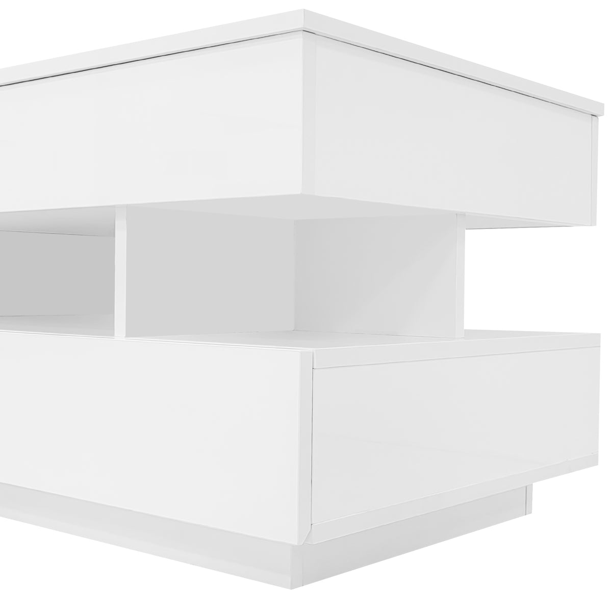 variant-group:rf-n724p290058k|Roomfitters Lift-Top Coffee Table with Hidden Storage and 2 Drawers, Multi-Functional Modern Table, White