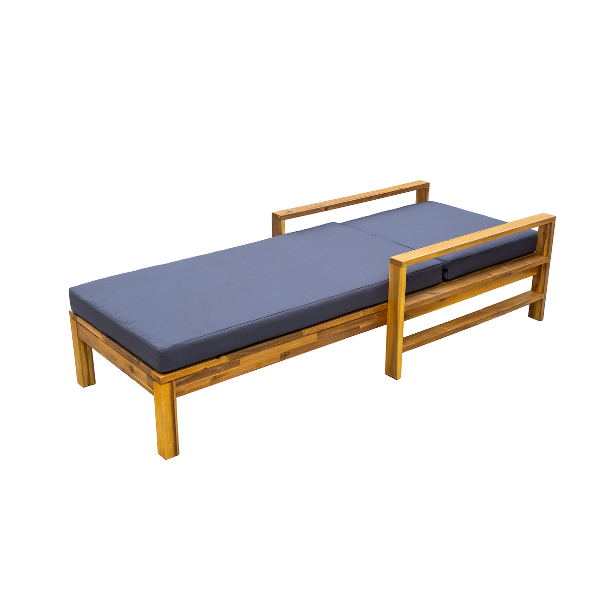 variant-group:rf-n711wy000433aae|Roomfitters Acacia Wood Adjustable Backrest Outdoor Lounge Chair for Gardens, Terraces, Poolside Areas, Natural+Gray